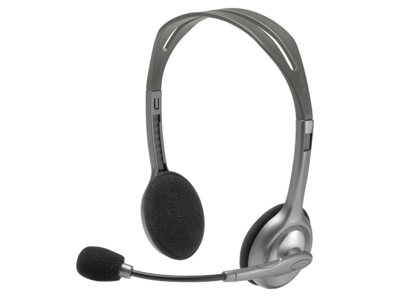 LOGITECH H110 sive slušalke z mikrofonom