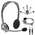 LOGITECH H110 sive slušalke z mikrofonom