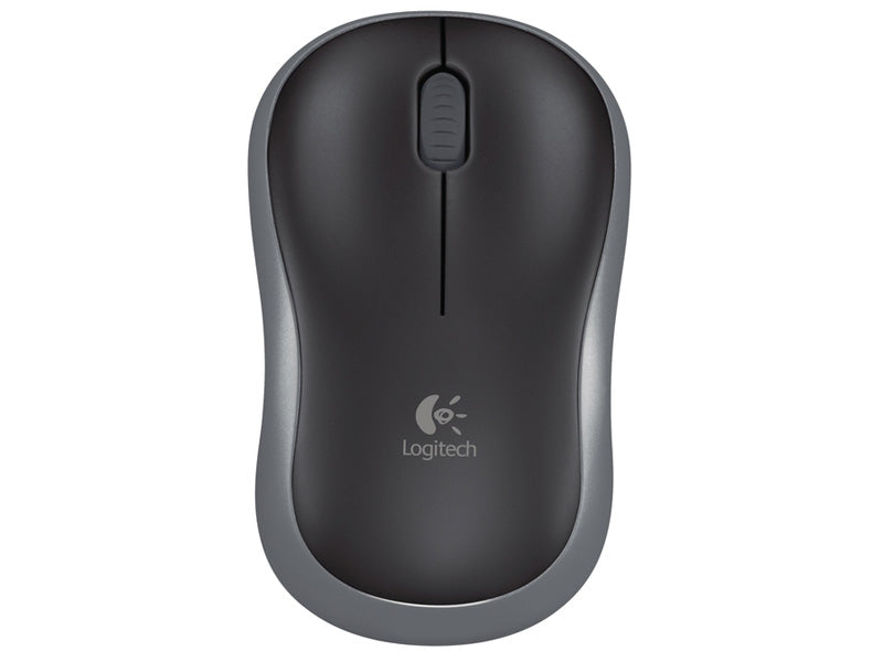 LOGITECH M185 brezžična optična siva miška