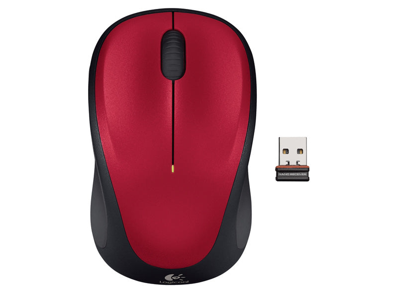LOGITECH M235 brezžična optična rdeča miška