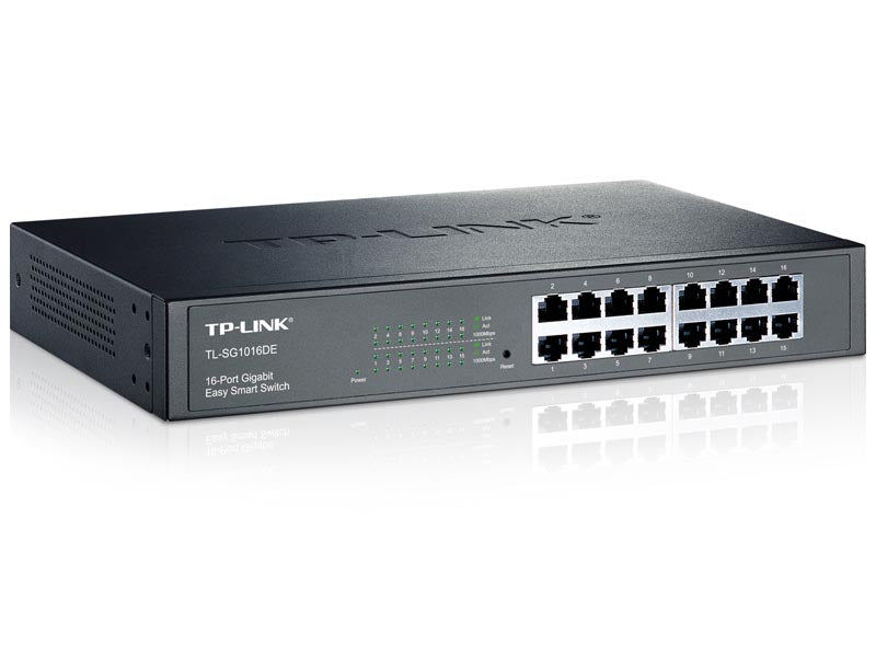 TP-LINK TL-SG1016DE 16-portno gigabitno RJ45 Easy Smart mrežno stikalo