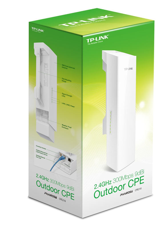 TP-LINK CPE210 2,4 GHz N300 9 dBi ojačevalnik zunanje usmerjene dostopne točke