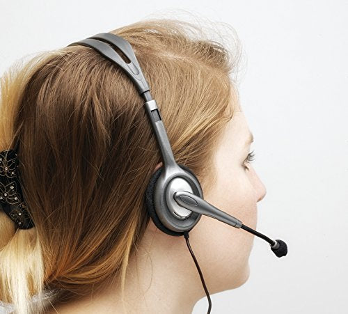 LOGITECH H111 sive slušalke z mikrofonom