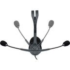 LOGITECH H111 sive slušalke z mikrofonom