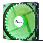 INTER-TECH Argus L-12025 GR zeleni LED 120mm ventilator