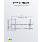 GOOBAY TV EasyFlex Slim XL 109-254cm (43"-100") do 75kg stenski nosilec za TV