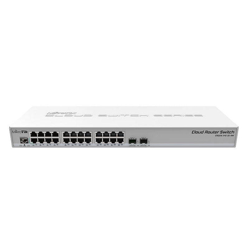 MIKROTIK Cloud Router Switch CRS326-24G-2S+RM 26-port 24x Gigabit RJ45 2x SFP+ Dual boot mrežno stikalo-switch