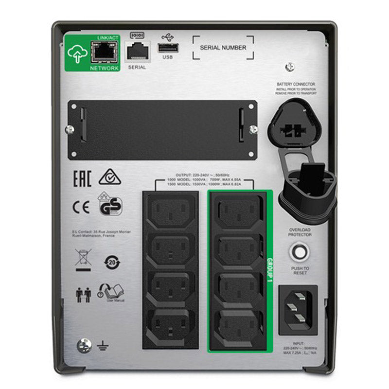 APC Smart-UPS SMT1500IC Line-Interactive 1500VA 1000W LCD brezprekinitveno napajanje