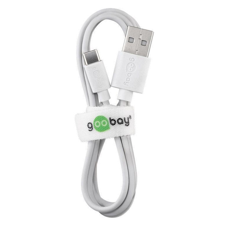 GOOBAY USB-A 2.0 na USB-C 3m bel polnilni in sinhronizacijski kabel