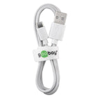 GOOBAY USB-A na USB-C 1m bel polnilni in sinhronizacijski kabel