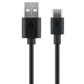 GOOBAY USB-A 2.0 na USB-C 3m črn polnilni in sinhronizacijski kabel