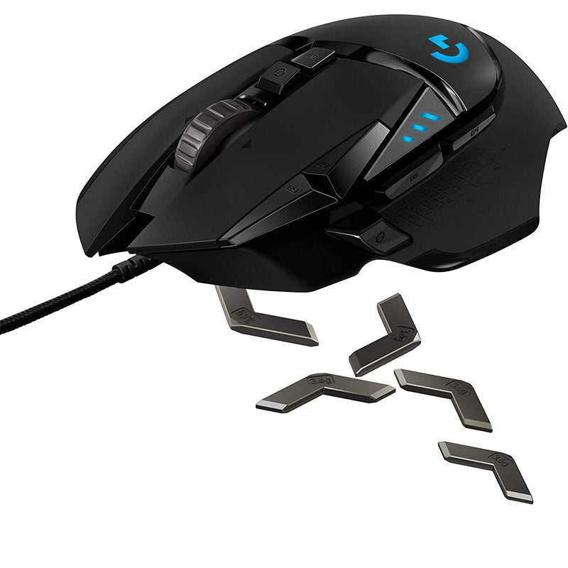 LOGITECH G502 HERO RGB USB optična igralna črna miška