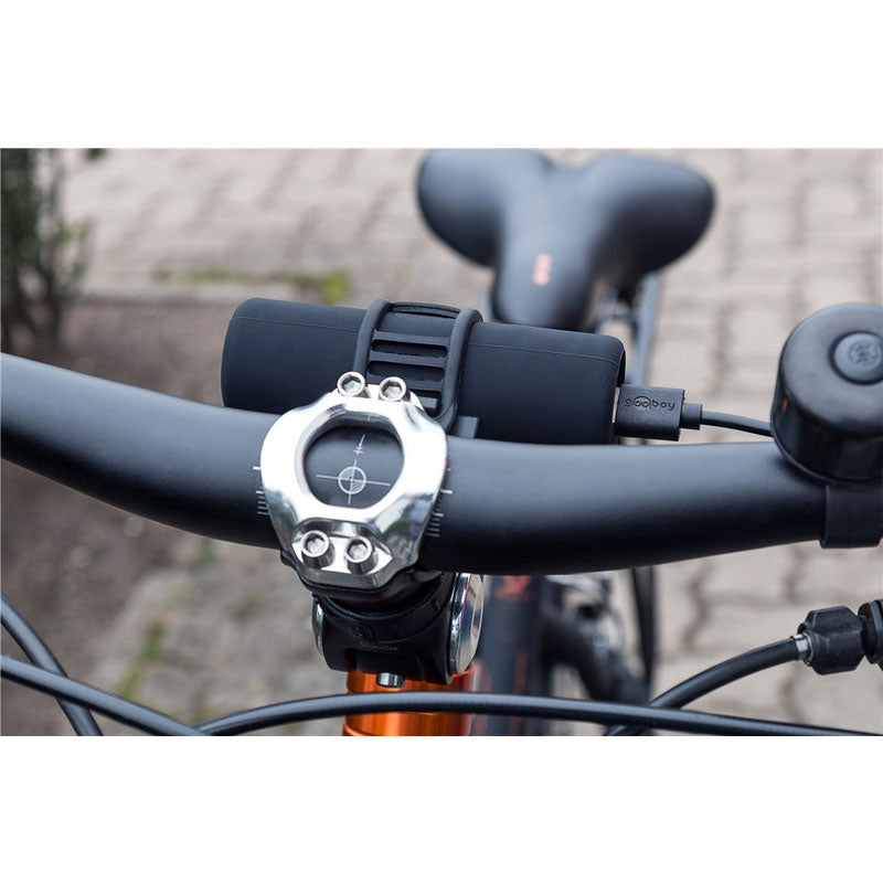 GOOBAY Bike-Power 5000 mAh LED svetilka nosilec za kolo prenosna baterija