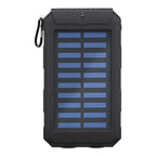 GOOBAY PowerBank 8.0 na sončne celice svetilka 8000 mAh črna prenosna baterija
