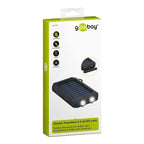 GOOBAY PowerBank 8.0 na sončne celice svetilka 8000 mAh črna prenosna baterija
