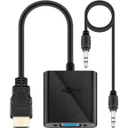 GOOBAY HDMI na VGA 0,15m črn adapter