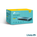 TP-LINK LiteWave LS108G 8-portno gigabitno mrežno stikalo z RJ45 priključki