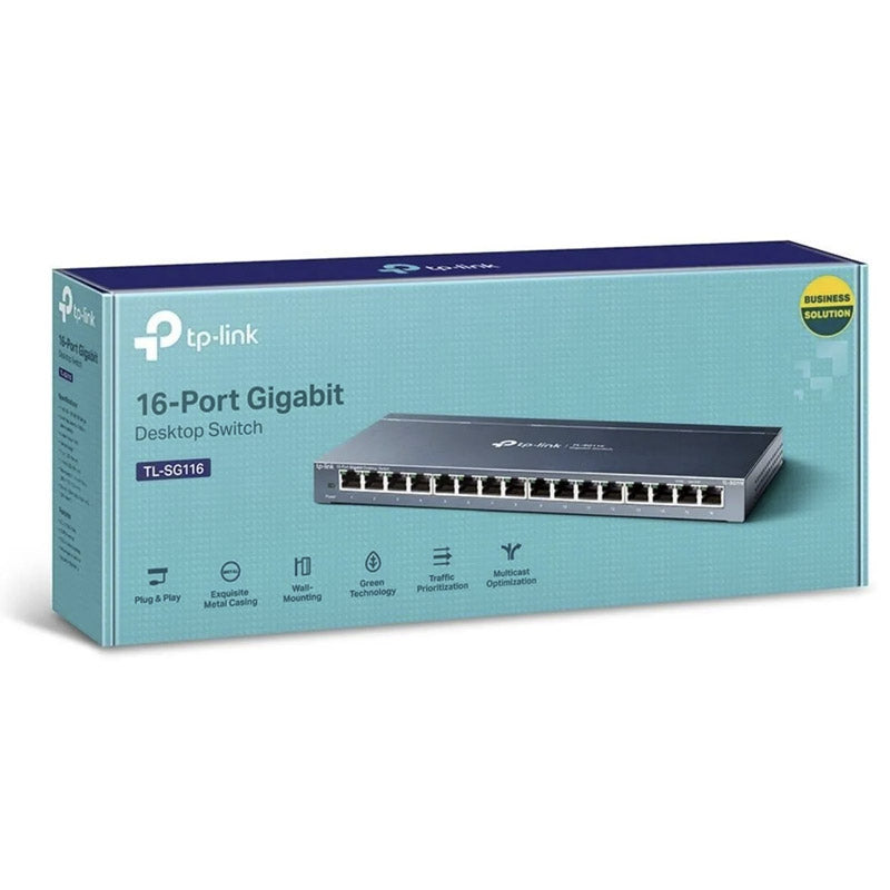 TP-LINK TL-SG116E 16-portno gigabitno mrežno stikalo RJ45