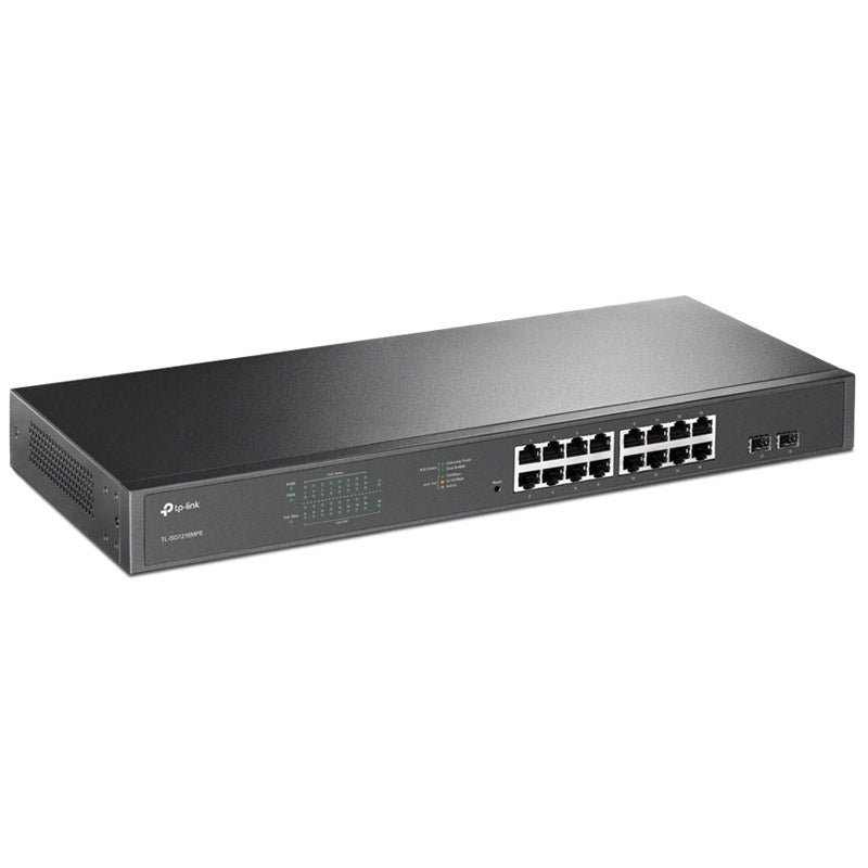TP-LINK JetStream TL-SG1218MPE 18-portno gigabitno (16x PoE+) RJ45 2x Gigabit SFP Easy Smart mrežno stikalo