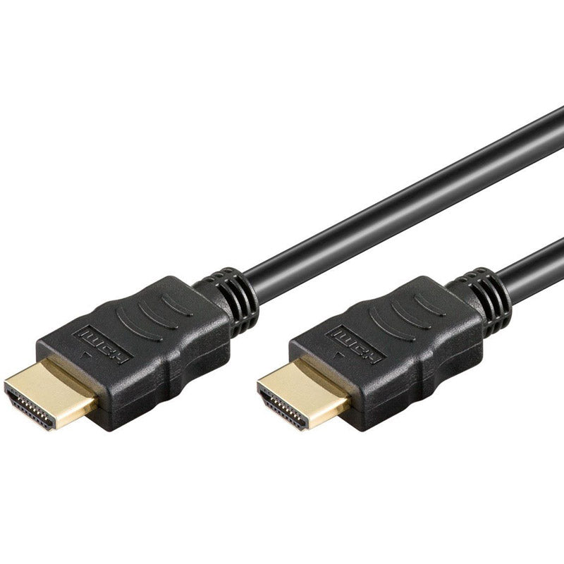 GOOBAY High Speed ​​HDMI (M/M) 2.0 4K 60Hz 10m z Ethernet pozlačen črn kabel