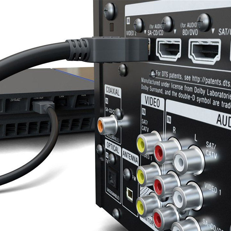 GOOBAY High Speed HDMI (M/M) 2.0 4K 60Hz 15m z Ethernet pozlačen črn kabel