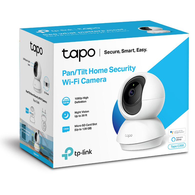 TP-LINK Tapo C200 FHD dnevna/nočna Pan/Tilt Wi-Fi bela Ai elektronska varuška nadzorna kamera