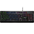 INTER-TECH Nitrox NK-2000ME žična RGB mehanična DE tisk gaming tipkovnica