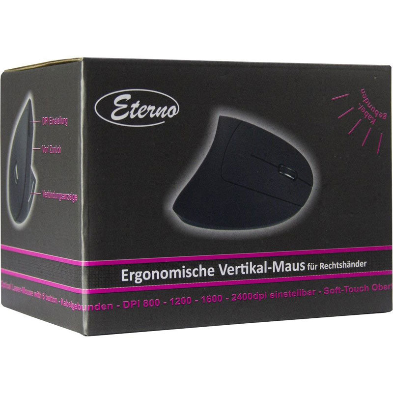 INTER-TECH Eterno KM-206WR USB2.0 žična optična vertikalna miška za desničarje