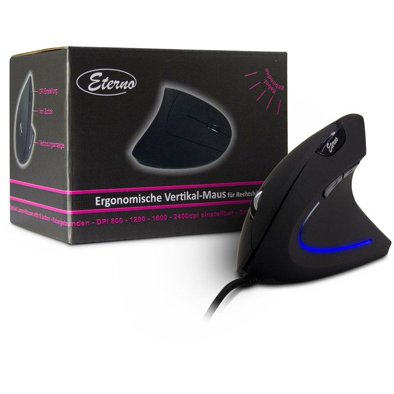 INTER-TECH Eterno KM-206WR USB2.0 žična optična vertikalna miška za desničarje