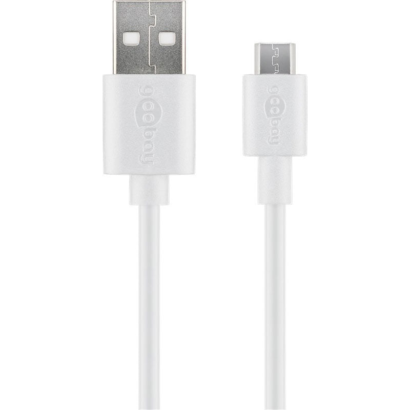 GOOBAY USB-A 2.0 na microUSB (Type B) 0,5m bel polnilni kabel