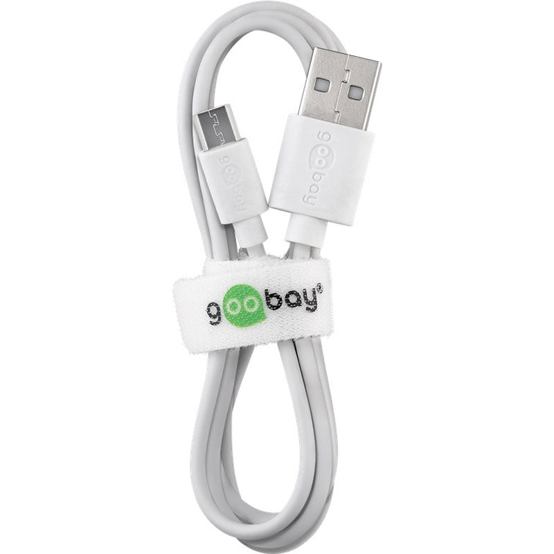 GOOBAY USB-A 2.0 na microUSB (Type B) 0,5m bel polnilni kabel