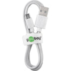 GOOBAY USB 2.0 (M) na microUSB (Type B) 1m bel polnilni kabel