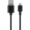 GOOBAY USB (Type A) na microUSB (Type B) 0,5m črn polnilni kabel
