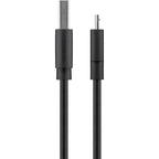 GOOBAY USB (Type A) na microUSB (Type B) 0,5m črn polnilni kabel