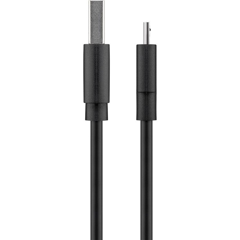 GOOBAY USB 2.0 (M) na microUSB (Type B) 1m črn polnilni kabel