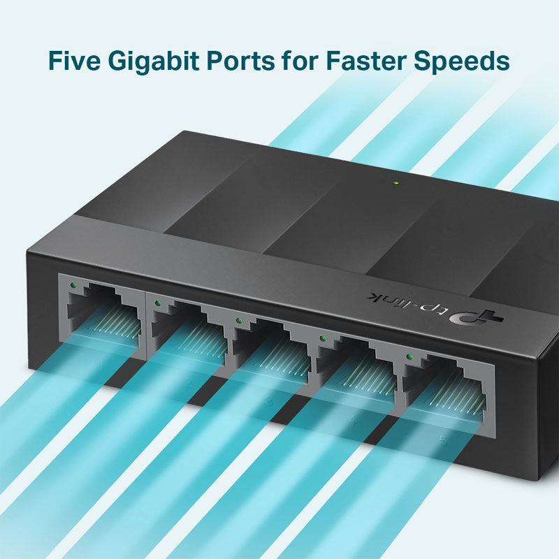 TP-LINK LiteWave LS1005G 5-portno gigabitno mrežno stikalo RJ45