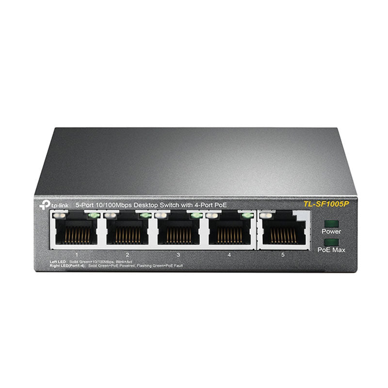 TP-LINK TL-SF1005P 5-portno 10/100Mbps (4x PoE+) RJ45 mrežno stikalo