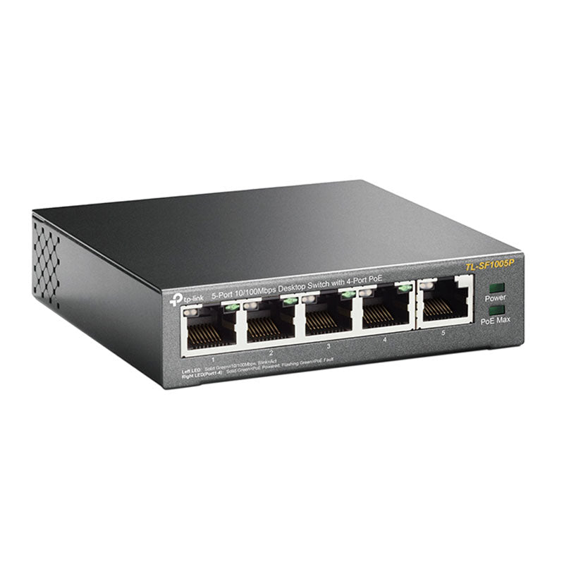 TP-LINK TL-SF1005P 5-portno 10/100Mbps (4x PoE+) RJ45 mrežno stikalo