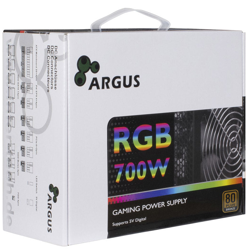 INTER-TECH Argus RGB-700W II 80Plus Bronze ATX napajalnik