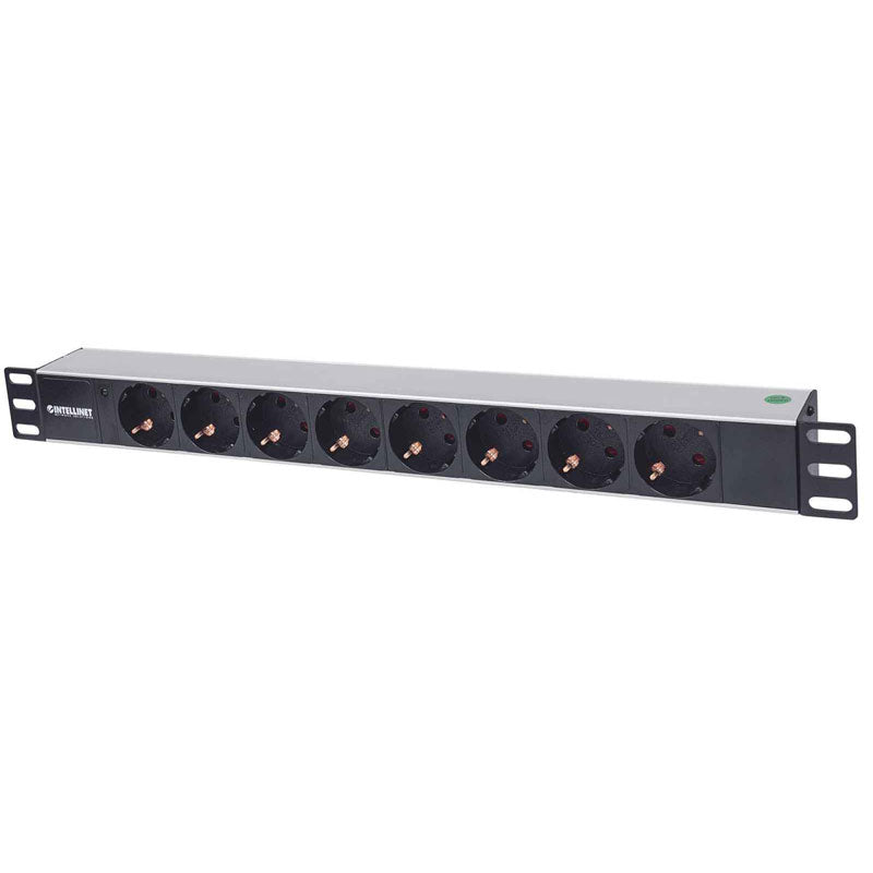 INTELLINET 19" Rackmount 1U 1,8m LED indikator 8 vtičnic za omrežno omaro razdelilec