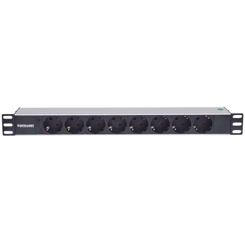 INTELLINET 19" Rackmount 1U 1,8m LED indikator 8 vtičnic za omrežno omaro razdelilec