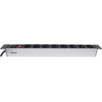 INTELLINET 19" Rackmount 1U 3m 8 vtičnic za omrežne omare prenapetostna zaščita razdelilec