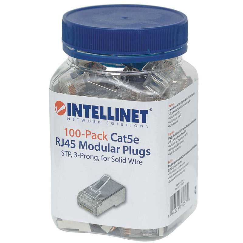 INTELLINET 100 kosov Cat5e RJ45 STP 3-točkovni modularni konektorji