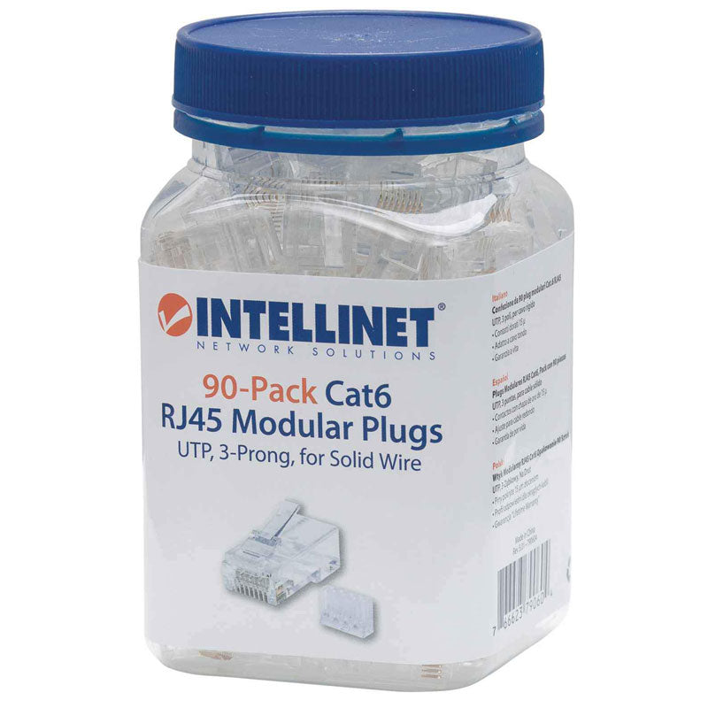 INTELLINET 90 kosov Cat6 RJ45 UTP 3-točkovni modularni konektorji
