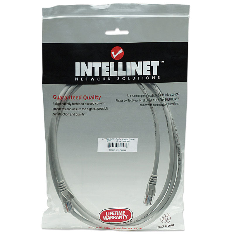 INTELLINET CAT5e UTP 1m siv mrežni priključni patch kabel