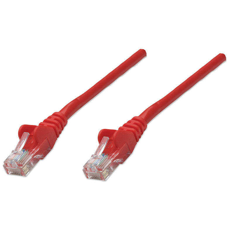 INTELLINET CAT5e UTP 1m rdeči mrežni priključni patch kabel