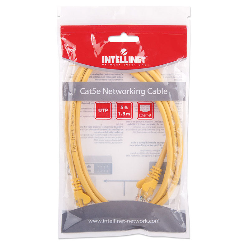 INTELLINET CAT5e UTP 1,5m rumeni mrežni priključni patch kabel