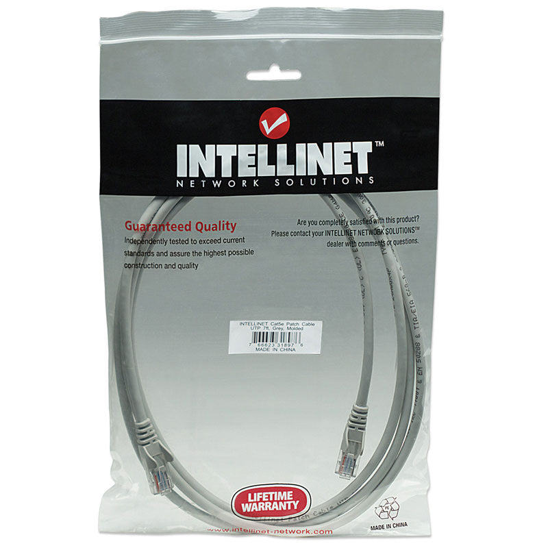INTELLINET CAT5e UTP 2m siv mrežni priključni patch kabel