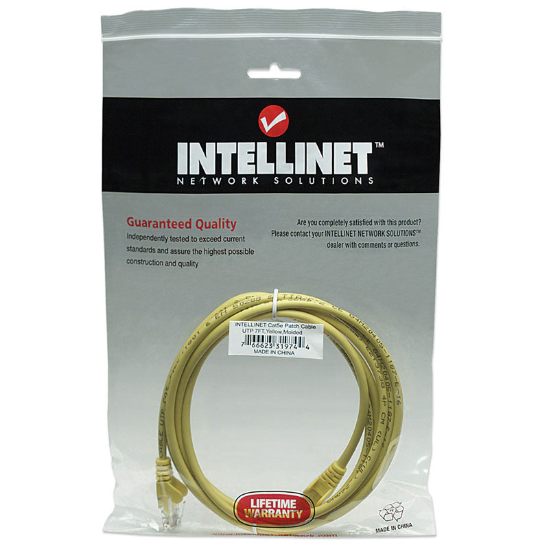 INTELLINET CAT5e UTP 2m rumeni mrežni priključni patch kabel
