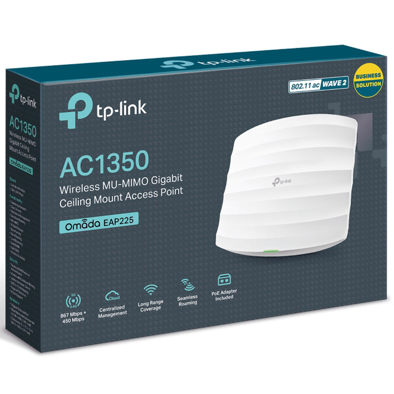 TP-LINK EAP225 AC1350 MU-MIMO Gigabit stropna brezžična dostopna točka (AP)